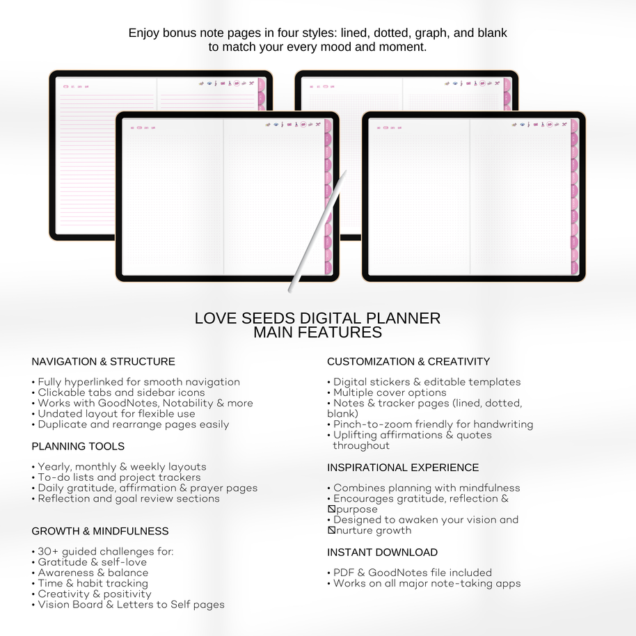 Love Seeds Digital Planner