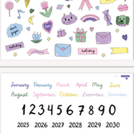 Digital Love Seeds Planner Stickers Set (Essential GoodNotes Digital Stickers)